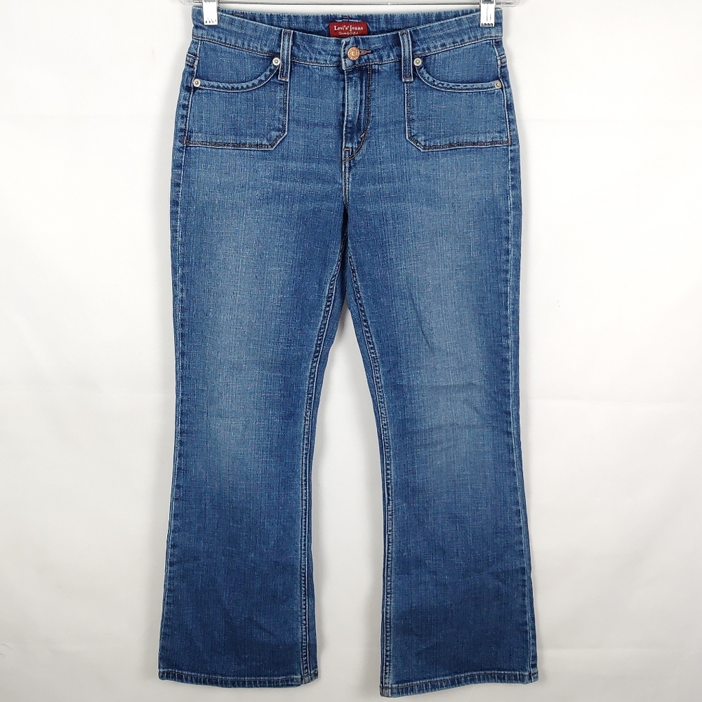 Vintage Y2K Levi's 515 Bootcut Jeans Womens 8P Casual Petite Rodeo Cowgirl Denim